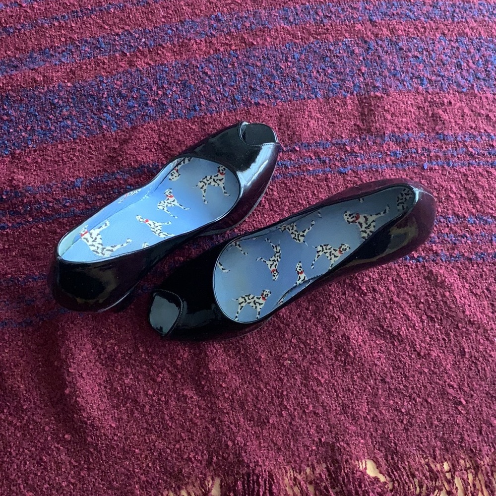 Peep toe wedges  in good condition size 8 1/2 N